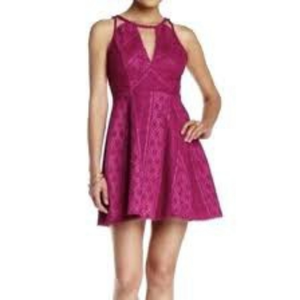 Free People 6 Miss Connections Fuschia Dress